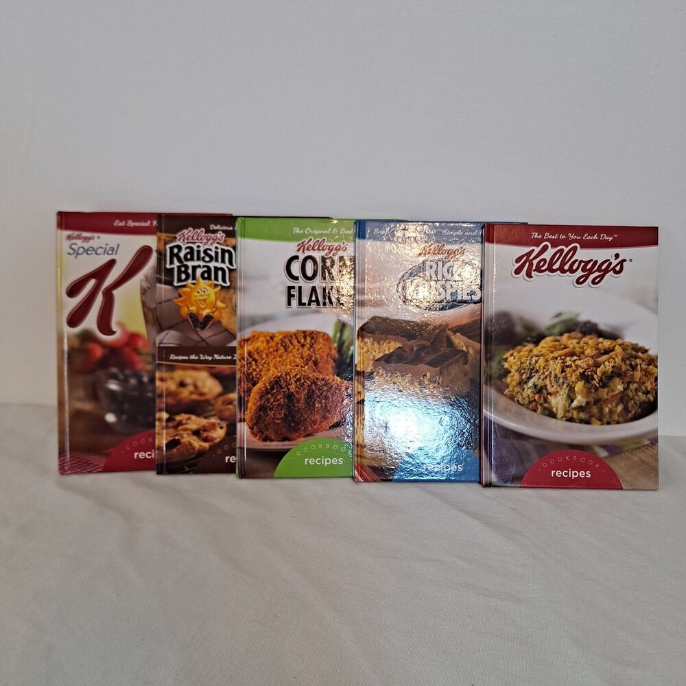 Cookbooks Kellogg's Recipes Lot Of 5 Approximately 9" X 6"